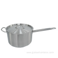 Stainless steel composite bottom cooking pot with handle